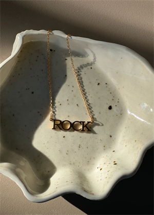 Rock halskæde Forgyldt Emm Cph 